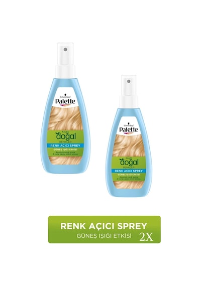 Palette Kalıcı Doğal Renkler Renk Açıcı Sprey X 2 Adet