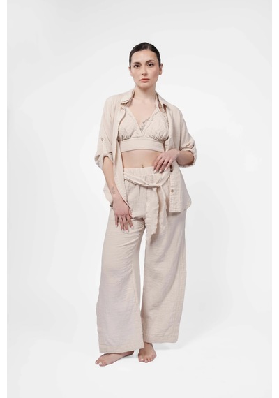 Atelier Chaputs Elya Beige Shirt Çok Renkli