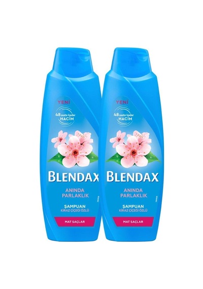 Blendax Anında Parlaklık Ve Yumuşaklık Kiraz Çiçeği Özlü Şampuan 500 ml X 2 Adet