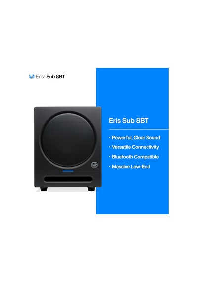 Eris Sub 8bt 8 Bluetooth Teknolojili, Multimedia, Oyun, Stüdyo Kalitesinde Müzik Prodüksiyonu İçin Aktif Subwoofe