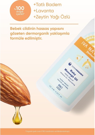 İva Natura Organik Bebek Yağınazik Besleme & Günlük Masaj Ritüeli Hassas Ciltler İçin
