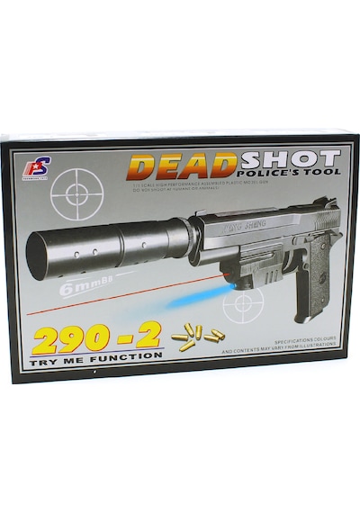 Lazer Işıklı Silah Oyuncak Desert Eagle Tabanca Boncuk Atan