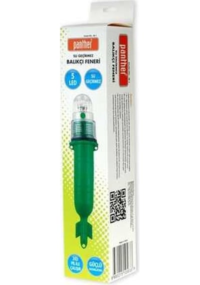 Panther 18 1 5 Ledli Pille Çalışan Su Geçirmez Balıkçı Feneri - -popvitrin Panther