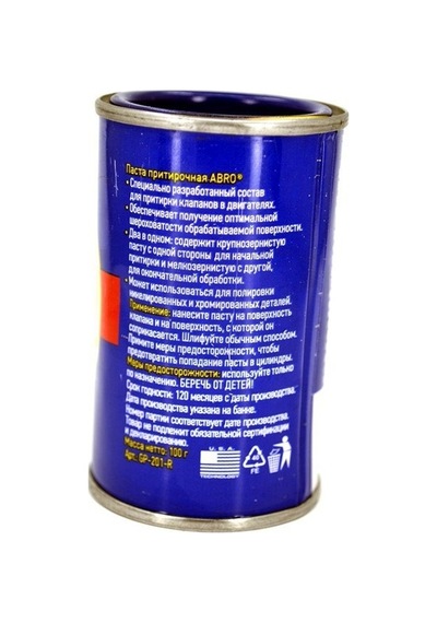 Abro Subap Alıştırma Macunu Valf Taşlama 100gr. İnce Ve Kalın Kum Aynı Ambalajda Tek Pakette