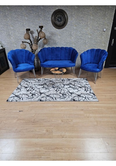 Zafir Krom Kaplama Tel Ayak Papatya Çay Seti Koltuk Takımı , Balkon, Salon, Ofis, Cafe Koltuk Takımı Mavi Zafir Krom Kaplama Tel Ayak Papatya Çay Seti Koltuk Takımı , Balkon, Salon, Ofis, Cafe Koltuk Takımı Mavi