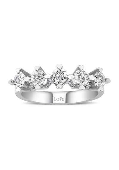 Lova 1 Karat Efektli Pırlanta Beştaş Yüzük - 1070109