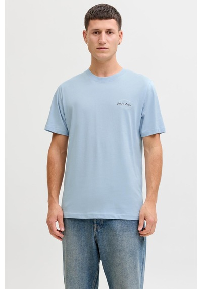 Jack & Jones Jjbrandon Bisiklet Yaka Kısa Kollu Erkek T-shirt Mavi