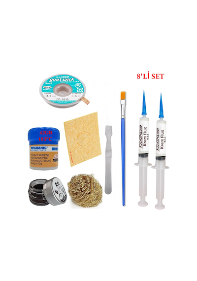 Mechanc Krem Lehim 183 C 42gr Havya Uc Temizleyici Flux Lehim Toplama Cp-3515 Lehim Emme Teli Spatula S1tk04