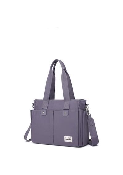 Smart Bags Füme/laci Günlük Boy İnce Ve Hafif Tasarım Kanvas Kumaş Kadın Omuz Çantası Lacivert