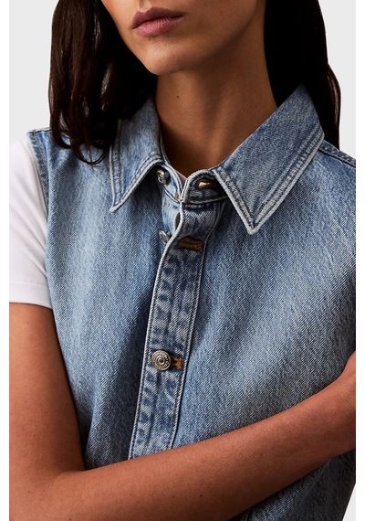 Calvin Klein Bayan Elbise Lv047b074g Rjk Açık Mavi Açık Mavi