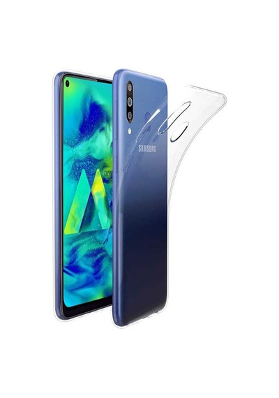Galaxy M40 Kılıf Zore Süper Silikon Kapak Renksiz