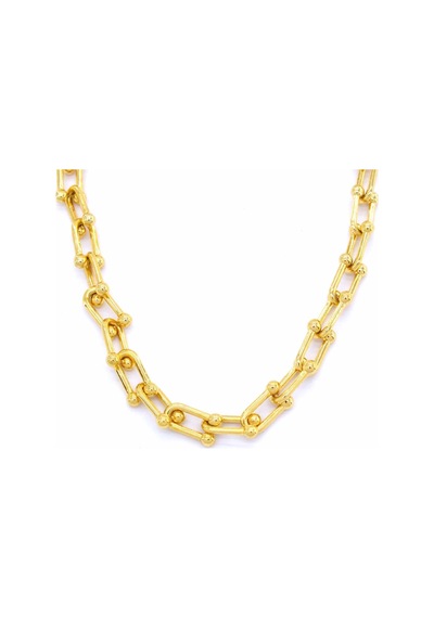 Çelik Zincir Kolye Altın Kaplama 7 Mm Tiffany Model Zn-147 Altın