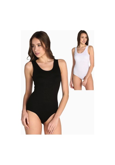 Tutku Kadın 6'lı Paket Kalın Askılı Likralı Kancalı Çıtçıtlı Body Zıbın Siyah Karışık