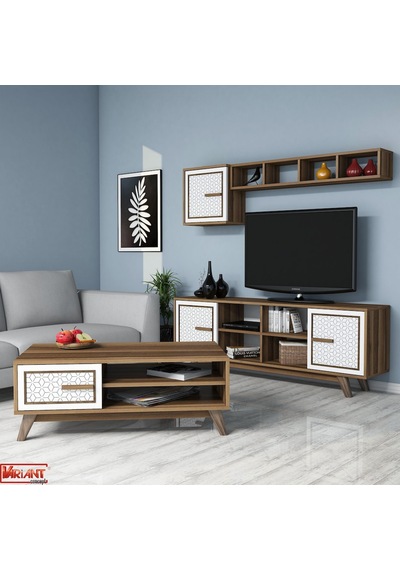 Variant Ayla Tv Ünitesi Ve Orta Sehpa Takımı - Beyaz