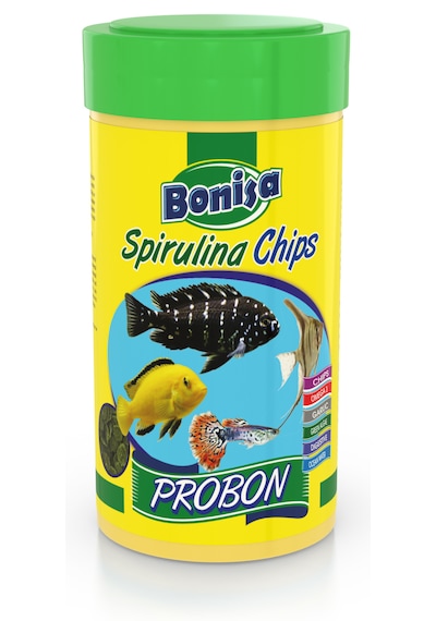 Spirulina Chips Pro 250ml Kutu Akvaryum Balık Yemi