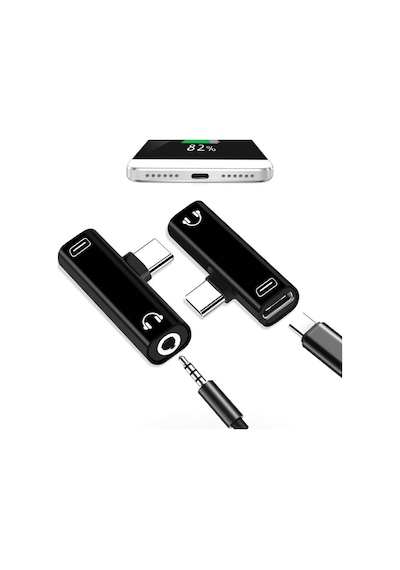 Lunatic 9044 Type C To 3.5mm Stereo Kulaklık Aux Şarj Çevirici Dönüştürücü Adaptör