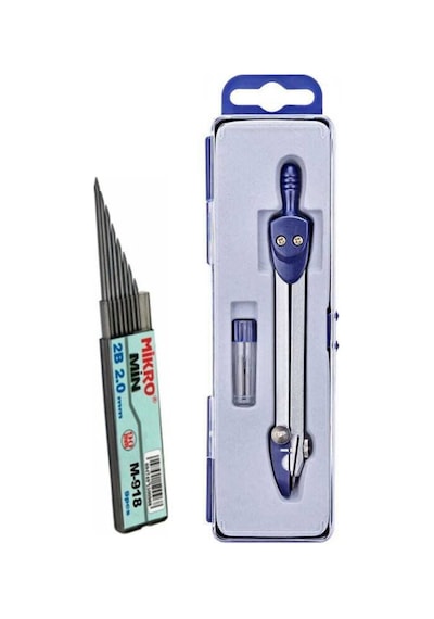 2.0 Mm Yedek Uçlu Metal Pergel 2/b