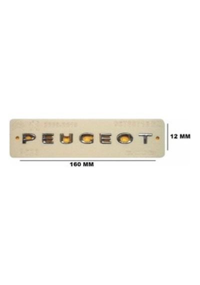 Peugeot Uyumlu Peugeot Krom Yazı 12 160 Mm