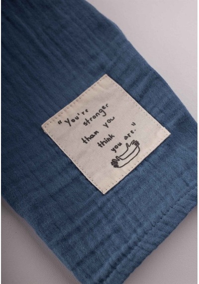 Cigit Çocuk Fular 25x140 Cm İndigo Mavi