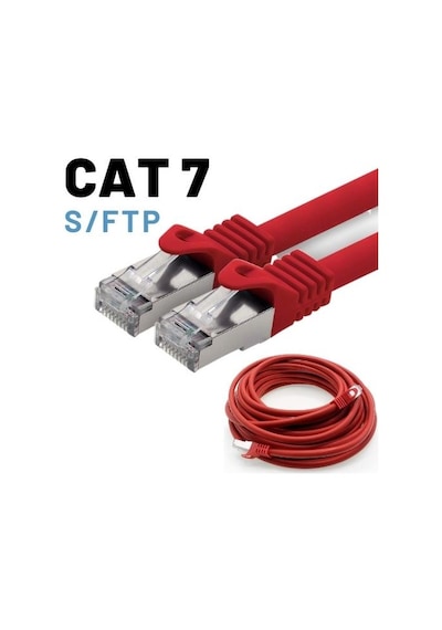Irenis Cat7 Kablo S/Ftp Lszh Ethernet Network Lan Ağ Kablosu 50 M Beyaz
