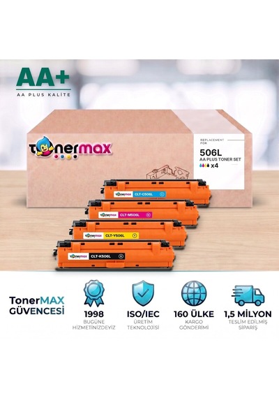 Samsung Clt-506l Cmyk Uyumlu Toner Seti Aa Plus / Clp-680 / Clx-6260 / Clt-k506l / Clt-c506l / Clt-m506l / Clt-y506l