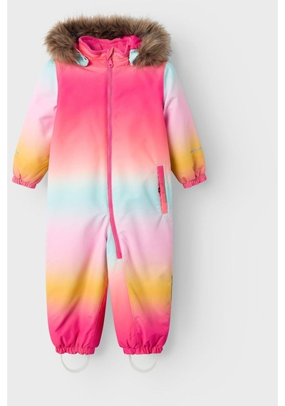Name It Name İt Nmfsnow10 Suıt Colour Flow Fo Çocuk Astronot Mont-bonbon Çok Renkli