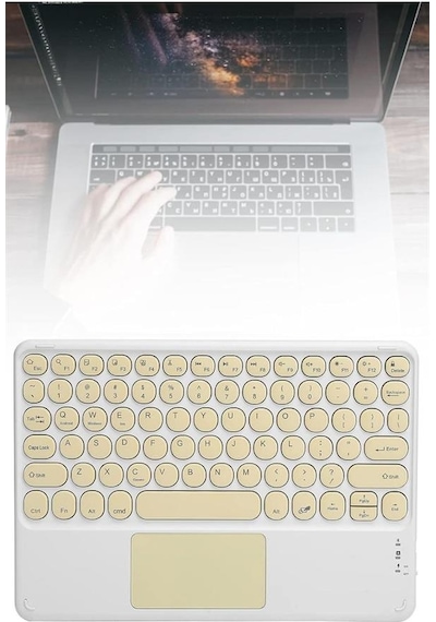Bluetooth - 217 - Touchpad Klavye 10.9 İnch Kablosuz Wifi Q - Glblseme - Klavye Slim