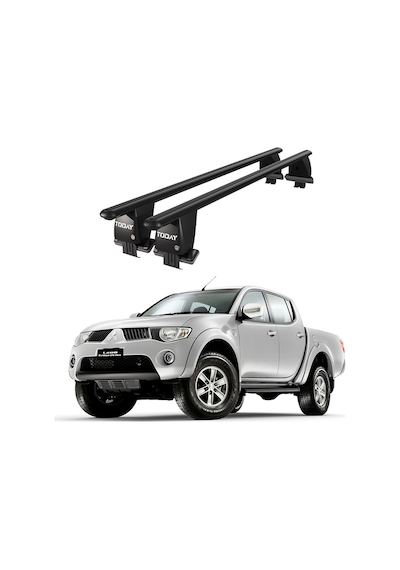 Royal Mitsubishi L200 2006-2015 Uyumlu Siyah Kilitli Ara Atkı Port Bagaj Tavan Barı