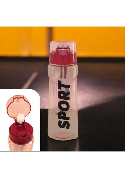 Sporcu Matarası Pipetli 700ml Solo Tp706 Bordo