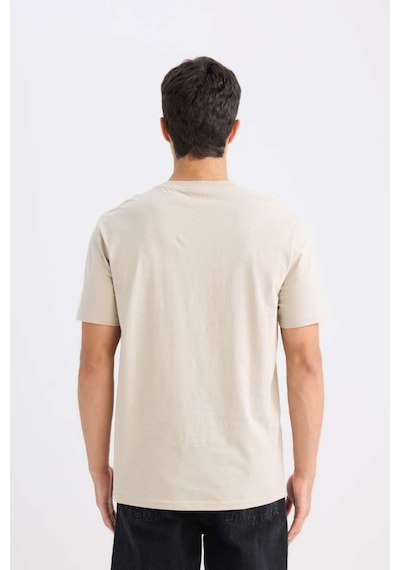 DeFacto %100 Pamuk New Regular Fit Bisiklet Yaka Basic Düz Kısa Kollu Tişört V7699AZ25SPBG170
