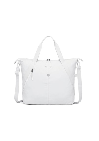 Smart Bags Mikro Poly Kumaş Büyük Boy Kadın Omuz Çantası 3335 Beyaz