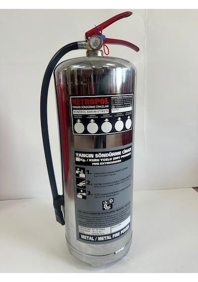 6 Kg D Tozlu Metalik Metal Yangınlarını Söndürme Cihazı