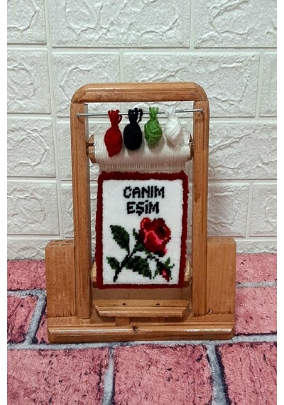 50x Canım Eşim Alttan Tomurcuk Gül Motif Kalemlik