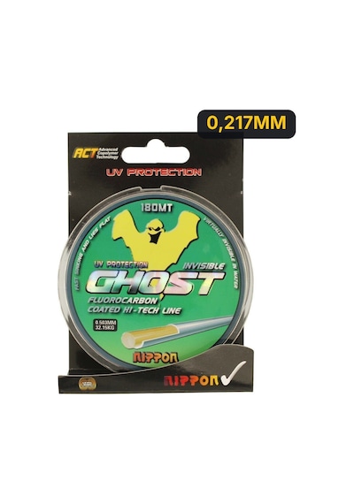 Nippon Ghost 180 Mt Fluoro Carbon Coated Misina 0,217mm