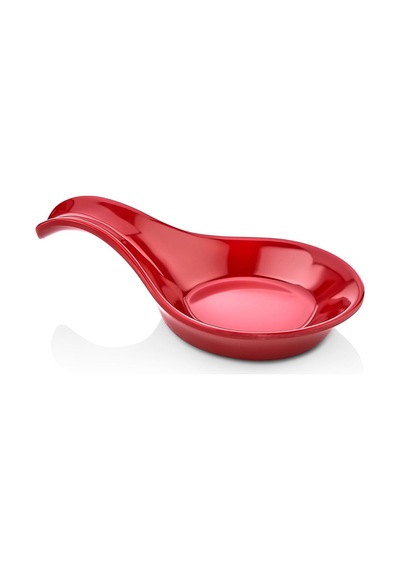 12 Adet Melamin Minimal Kaşık Sosluk Reçellik 88 Ml Kırmızı Makinede Yıkanabilir