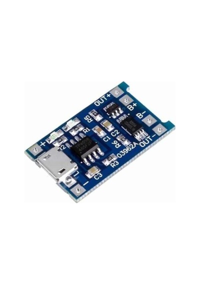 Tp4056 Micro Usb Korumalı Lipo 18650 Pil Şarj Devresi