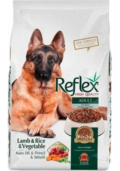 Reflex Kuzu Etli Pirinçli Sebzeli Yetişkin Köpek Maması 2 x 3 KG