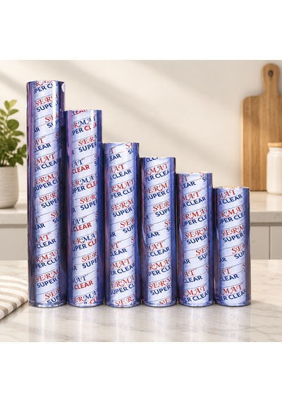Şeffaf 1.2 Mm 70 Cm X 15 M Pvc Masa Örtüsü Beyaz - Çok Renkli
