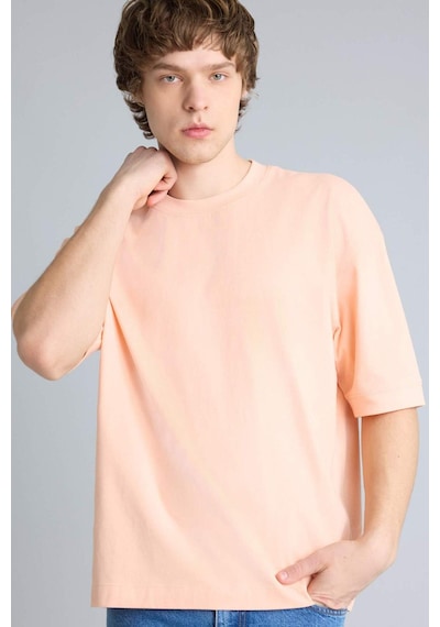 Defacto %100 Pamuk Loose Fit Tişört G4728ax26smog616 Turuncu-og616