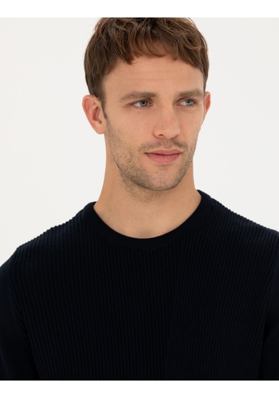 Pierre Cardin Erkek Lacivert Triko Kazak 50281823-vr033 Lacivert
