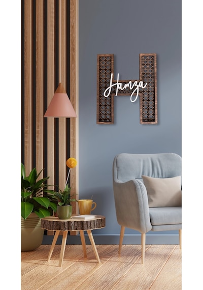 Dekoratif Rattan Desenli İsimli Kapı Ve Duvar Süsü