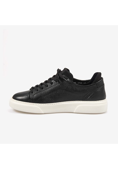 Kemal Tanca Erkek Eva Taban Hakiki Deri Bağcıklı Spor & Sneaker Ayakkabı S505 siyah