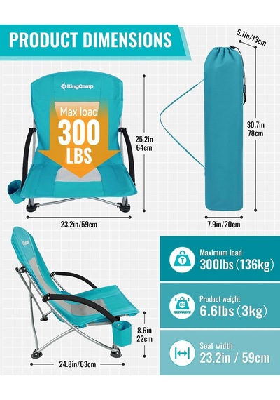 Lilac Beach Chair Plaj Ve Dinlenme Sandalyesi Cyan Çok Renkli