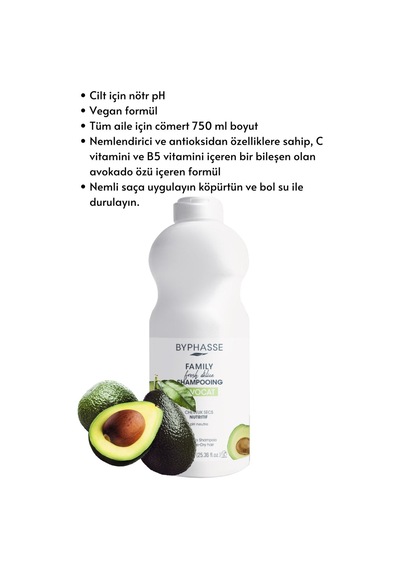 Family Fresh Kuru Saçlara Özel Avokadolu Şampuan 750ml
