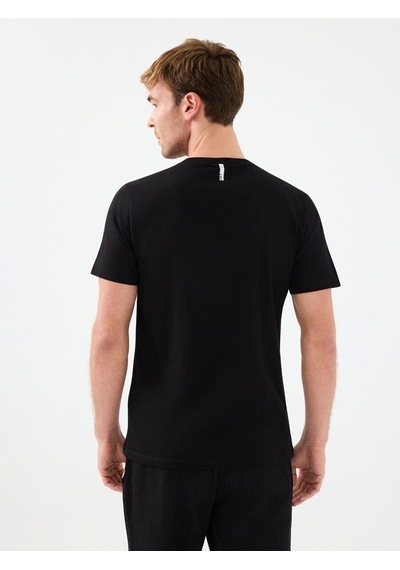 LOFT Regular Fit Erkek Tshirt K.kol Black&white