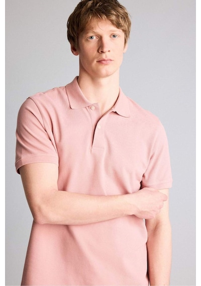 Defacto %100 Pamuk Polo Tişört E9504ax26spbr138 Bordo-br138