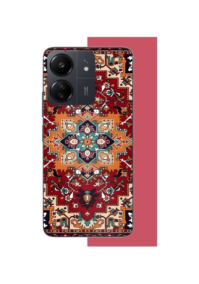 Redmi 13c Uyumlu Halı1 Baskılı Silikon Kılıf Renkli