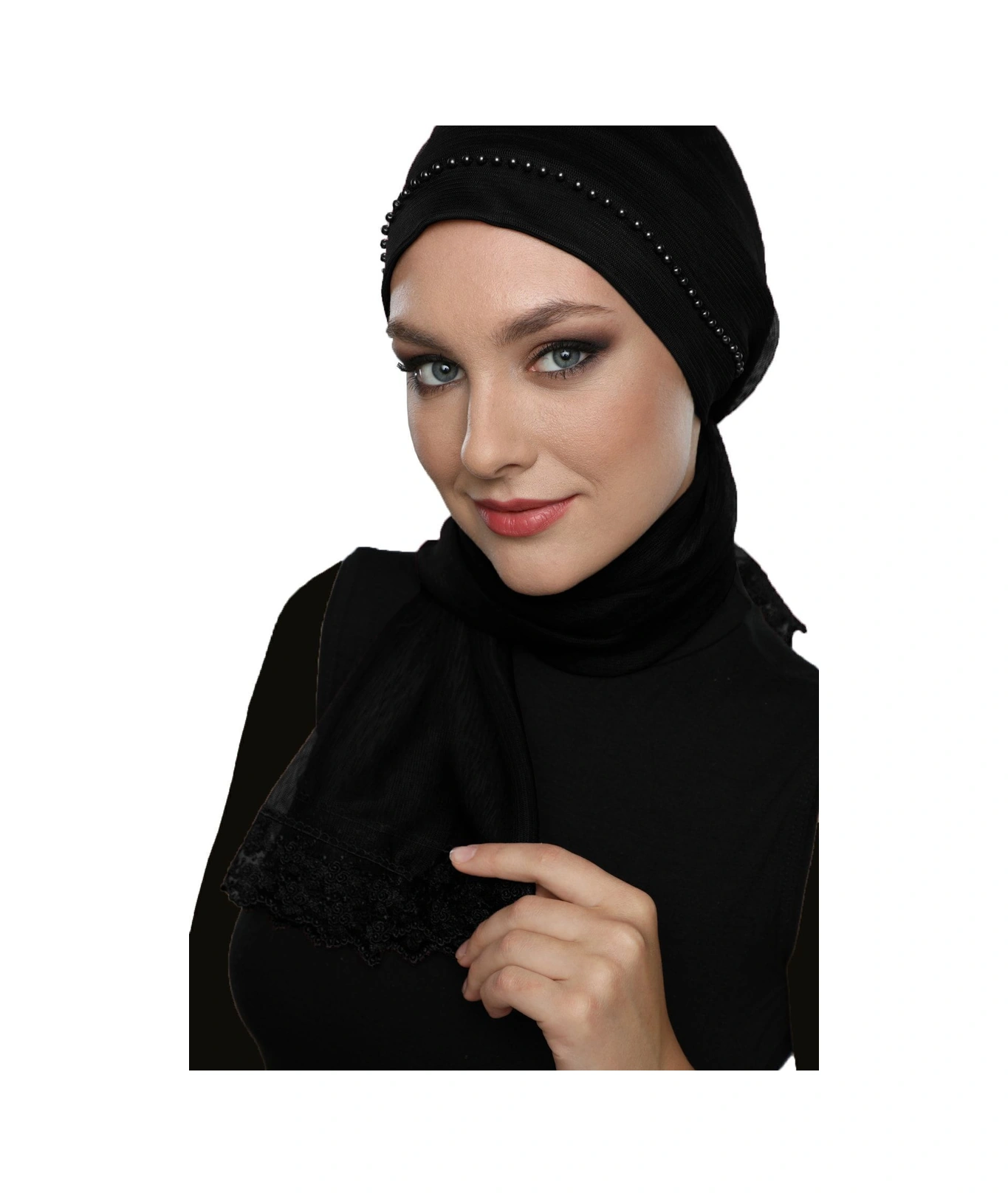 Elysianfidan Incili Tüllü Bağlamalı Tül Kaplamalı Dantelli Inci Işlemeli Siyah Dış Bone Tesettür Abiye Siyah Elysianfidan Incili Tüllü Bağlamalı Tül Kaplamalı Dantelli Inci Işlemeli Siyah Dış Bone Tesettür Abiye Siyah