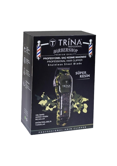 Trina Saç Kesme Makinesi Kamuflaj Desenli - 55
