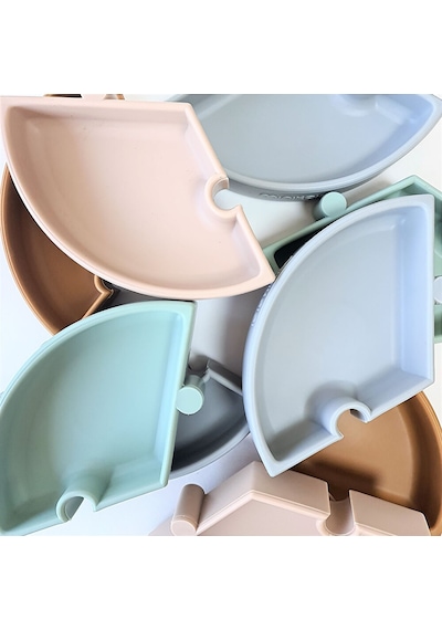 Silikon Puzzle Tabak - River Greenpowder Grey 3 Adet